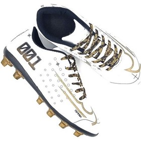 Resim Unisex Yeni Mds 001 Beyaz Altın Krampon Halısaha Futbol Ayakkabı Beyaz - Altın 