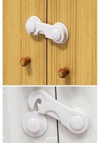 Resim Bebek Çocuk Güvenlik Dolap Ve Çekmece Kilidi Çok Amaçlı Çocuk Kilit Süper Üstün Yapışma Geçmeli - Az49yt3597yu Beyaz 