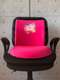 Resim Never Give Up Visco Bel Yastığı ve Visco Oturma Minderi 2'li Set Fuşya - PEMBE 