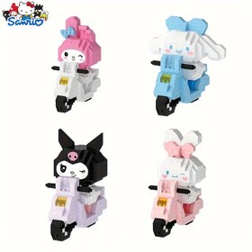 Resim Sanrio Yapı Blokları ile Montaj Dekoratif Süs - Anime Figürü Kuromi Modeli Hello Kitty Eşyaları Bulmaca Hediye, Hayranlar İçin Koleksiyonluk Oyuncak, Dayanıklı, Masaüstü Dekorasyonu Koleksiyoncu Anime Mini Figürler 