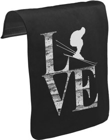 Resim Love - Kayak Unisex Siyah Tak-Çıkar Postacı Çanta Kapağı CK-1090 