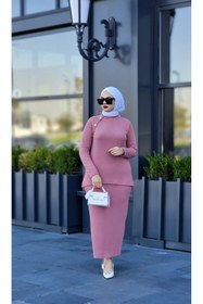 Resim Esre Store 2001 - Tesettür İkili Takım Pembe 