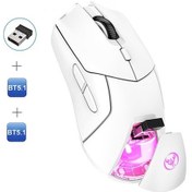 Resim Wenlin Ve Uzun T40 Rgb Pil Oyun Ömrü, Mufunye Modlu Kablosuz Hxsj Faresi: Bt5.1 Bağlantı Aydınlatma, 4000dpı, 3 2.4g 001 Jh 001 