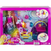Resim GTG01 BARBİE DREAMTOPİA BEBEK VE TEK BOYNUZLU AT 