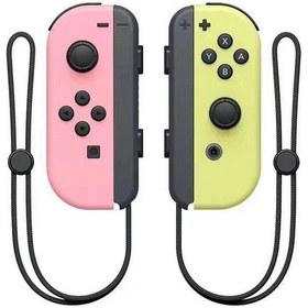 Resim Jeemson Kırmızı Sarı Switch Uyumlu Kablosuz Bluetooth Oyun Kolu, Uyandırma Fonksiyonu, Sol-sağ Ayrılmış Joycon Kontrolörü El Kayışı Dahil Değil 