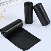Resim 60 Adet Sızdırmaz Mini Çöp Torbası, 4 Rulo, PE Malzeme, Araba Çöp Kutuları için, Oto Aksesuarları, Çöp Toplamada Kolaylık Sağlar 