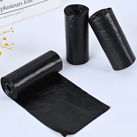 Resim 60 Adet Sızdırmaz Mini Çöp Torbası, 4 Rulo, PE Malzeme, Araba Çöp Kutuları için, Oto Aksesuarları, Çöp Toplamada Kolaylık Sağlar 