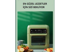Resim Hutt OA10 Airfryer Siyah Yağsız Fritöz 10 Lt 