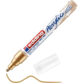 Resim Edding 5100 Orta Uçlu Akrilik Boyama Markörü 2-3 Mm Altın 