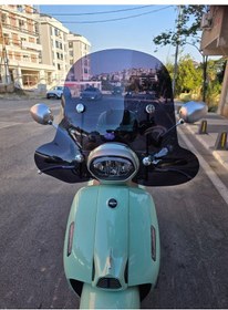 Resim Motocam Rks Ltr 125 Siperlik Ön Cam 2023 -2025 Model 45cm Siyah Renkli 4mm Aparatsızdır 