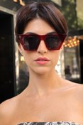 Resim Babafiyatlar Cat Eye Vişne Kadın Güneş Gözlüğü 