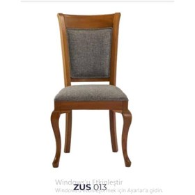 Resim Bengimobilya Sandalye Zus013 Klasik Model Kayın Aslan Ayak Parlak Ceviz Kırçı 