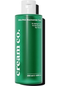 Resim Cream Co. Akne & Siyah Nokta Karşıtı Gözenek Sıkılaştırıcı Bha/pha Niacinamide Salisilik Asit Tonik 200 Ml Açık Beyaz 
