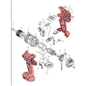 Resim Makita DHP458RMJ Şalter Ürün Kodu 650724-4 