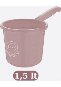 Resim Flosoft Bebek Banyo Maşrapası, Uzun Saplı Oluklu Çok Amaçlı Maşrapa 1,5 Litre 001 