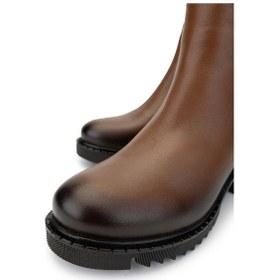 Resim Tamer Tanca Kadın Hakiki Deri Taba Casual Bot 322 1950811 Bn Bot Sk24-25 Taba Fltr Taba 