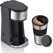 Resim Goldmaster Magic Coffee İn-6310 Filtre Kahve Makinesi + Seyahat Bardaklı Goldmaster Magic Coffee İn-6310 Filtre Kahve Makinesi