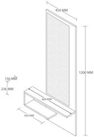 Resim 6004 LINE DUVAR AYNASI DRESUAR SOL HAT-KAPLAN 