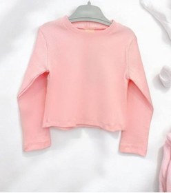 Resim Kız Çocuk Fitilli Crop Bluz-14353 Pembe 