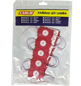 Resim Carub Parmak Lamba Tek Lens Kırmızı 10'Lu 24V BR 040 99 64 