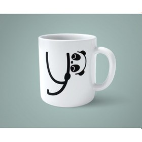 Resim Y Harfi Panda Alfabe Baskılı Kupa Bardak 