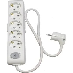 Resim Multi-let 5'li Anahtarlı 30 Metre Topraklı Çocuk Korumalı Kablolu Grup Priz 