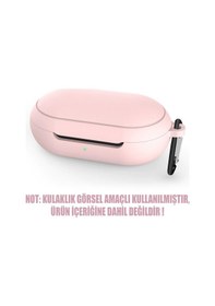 Resim Microsonic Samsung Uyumlu Galaxy Buds Mat Silikon Kılıf Pembe 