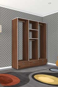 Resim Kenzlife Giysi Dolabı 3 Bölmeli 3 Çekmeceli Hamit150 Cvz Dolap Kapaksız 