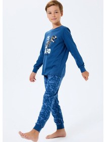 Resim Rolypoly Erkek Çocuk Lacivert Pijama Takım Rp3740-c-v2 
