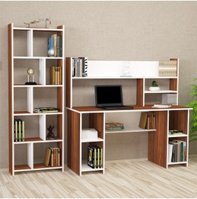 Resim Kalender Dekor Jimmy-twins Snow 145 Cm Çalışma Masası Takımı Jms03 
