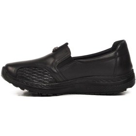 Resim Ayakmod 0042 Z Siyah Hakiki Deri Kadın Günlük Ayakkabı Siyah 