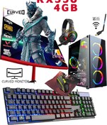 Resim DMC N275 (PUBG,GTA 5) Ryzen 5 5500,32GB DDR4,500GB HDD,256GB SSD,RX550,24''Oyuncu Masaüstü Bilgisayarı 