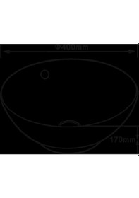 Resim Eva Banyo Lena E-5030 Tezgah Üstü Porselen Lavabo 