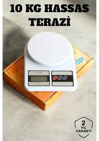 Resim Yüksek Hassasiyetli Dijital Terazi 10 Kg Beyaz 