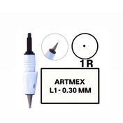 Resim H RUN GLOBAL 5 Adet ( Artmex - L1-R - 0.30mm -R1 ) Değiştirilebilir Kartuş Kalıcı Makyaj Ucu (İğne) 