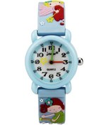 Resim Sones Skmeı 1241 Moda Sevimli Karikatür Araba Çocuk Dijital Saat Kırmızı 