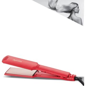 Resim Aprilla AHS-2033 Kırmızı Geniş Seramik Kaplamalı Güçlü Saç Düzleştirici (40MM*120MM ) 