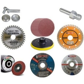 Resim 8'li Taşlama Ve Kesme Disk Seti Seramik Ahşap Metal Zımpara 