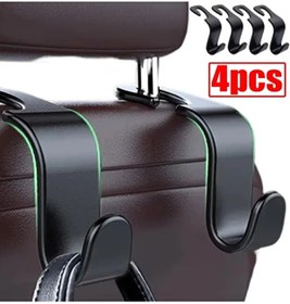 Resim RED KİTCHEN 4'Lü Oto Araç Arka Koltuk Kafalığı Askılık Koltuk Arkası Askı Torba Eşya Askısı 