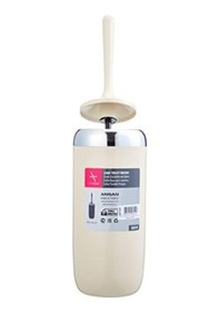 Resim M-e07-09-p Lima Tuvalet Fırçası, Krom Dekorlu, Bej Siyah 