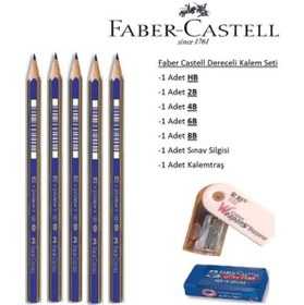 Resim Faber Castell Faber-castell Resim Kalemi Faber Dereceli Kalem Seti Karakalem Seti Hb-2b-4b-6b-8b 5'li Set 