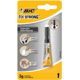 Resim Bic Japon Yapıştırıcısı Fıx Strong Süper Güçlü 3 Gr 1 Li Blister 