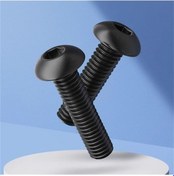 Resim Bombe Başlı İmbus Civata Siyah Dın 7380 M6x45 Mm 10 Adet 