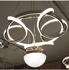 Resim Has Light Ufo Model Led Avize 3 Renkli Krom Renk 