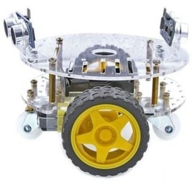 Resim Arduino Emes Robotik Yuvarlak Şase 2wd Engelden Kaçan Ve Çizgi Takip Eden Wi-fi Robot Araç Seti 