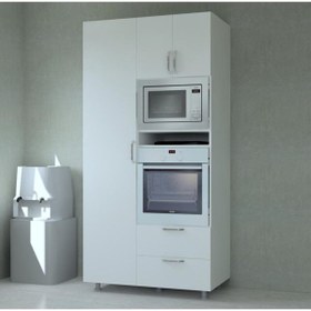 Resim MOBİLİQUE Ankastre Fırın Mikrodalga Dolabı % 100 Mdf 