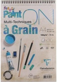Resim Clairefontaine Paint-On A Grain A-4 Cm Çizim Blok 160 Gr Resim Pd 
