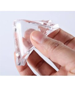 Resim Pucutun 4 Adet Şeffaf Silikon Zemin Koruyucu, ve Beyaz Eşya Altı Için Halı Kaydırmaz Pedler, Dayanıklı ve Çok Yönlü Kullanım, Mobilya ve Zeminleri Koruma 