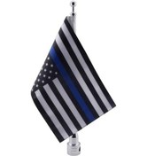 Resim Zcjb Magideal Ayarlanabilir 10" X 7" Amerikan Bayrağı + Bayrak Direği Montajlı Bagaj Rafı Mavi 