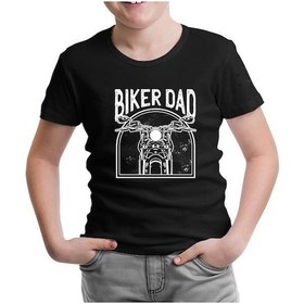 Resim Lord Tshirt Biker Dad Siyah Çocuk Tshirt 001 